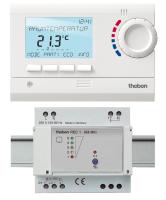 Thermostat d'ambiance digital programmable radio 1 zone