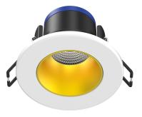 EF8 - Enc. IP65 IK07 LED 7W 3000/4000K (CCT) 430lm 50000h dimmable, blanc / dor