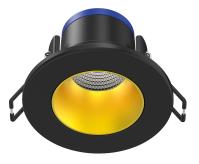 EF8 - Enc. IP65 IK07 LED 7W 3000/4000K (CCT) 430lm 50000h dimmable, noir / doré