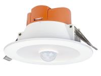 PIRO-Downlight IP54 LED CCT 3000-4000-5700K 10W 880lm 50000h, détect