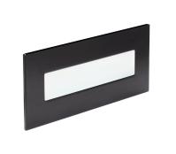 BALIZ 3 - Encastré Mur rectang., fixe, noir, LED intég. 3,8W 4000K 120lm