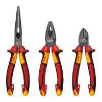 SET DE 3 PINCES ISOLÉES (UNIVERSELLE, COUPANTE, BEC LONG) - Blister